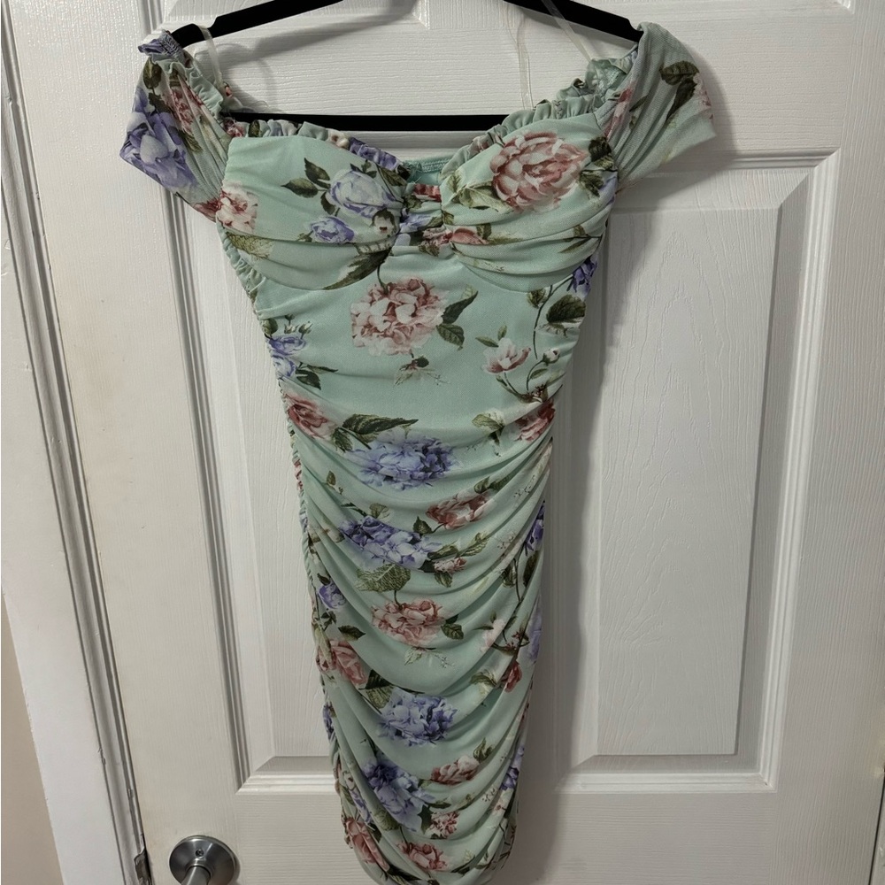 Floral Off-Shoulder Dress
